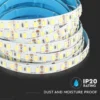 V-Tac 12V høj lumen LED Strip, 5 meter, 100 Watt, RA 95, 120 LED pr meter