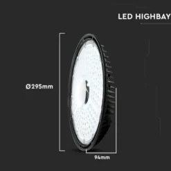 V-Tac 150W LED high bay, Samsung LED chip, IP65, 4000K, 17300 lumens, 90° spredning, 230V (restsalg)