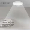 V-Tac 24W LED loftslampe, Ø29,5cm, Højde: 5,5cm, hvid kant, neutral kulør