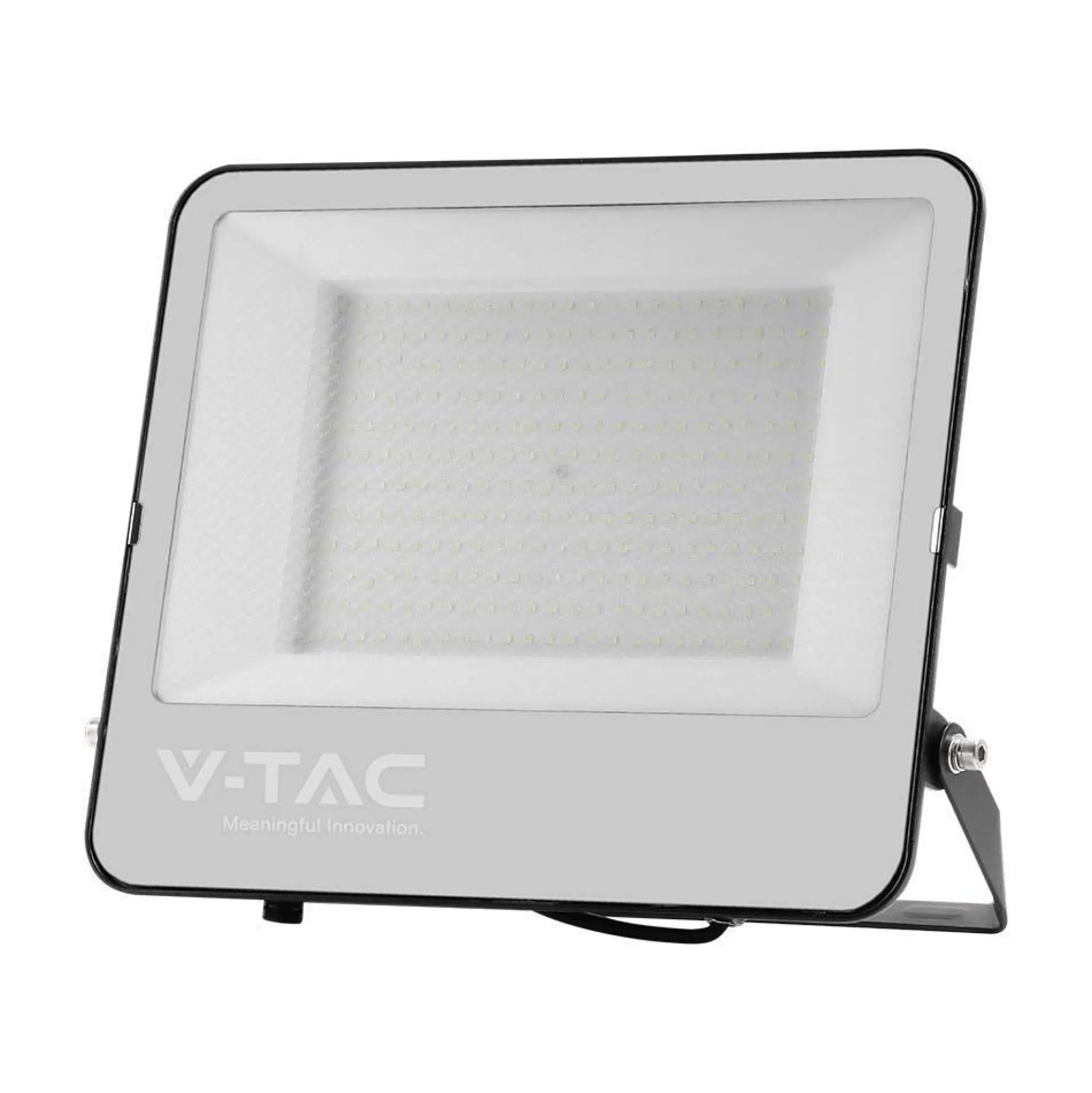 V-Tac 200W LED projektør, 185lm/W, 37000 lumen, 6500K, IP65, sort