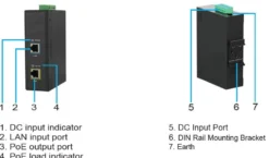 30 W 802.3af/at PoE injector, 12-48 V, 50-60 Hz, 55 V DC, 1000 Mbps, 100 meter - MicroConnect