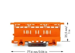 WAGO holder til samlemuffe Serie 221, 0,2-4mm² – DIN-skinne holder, 221-500