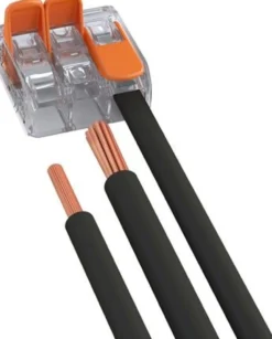 WAGO 221 samlemuffe med 2 huller huller for 0,2 til 4 mm² ledning, transparent - 16 stk gør-det-selv pakke