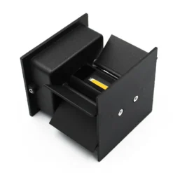 6W CUBIC PRO væglampe, IP65, sort, sløjfbar, justerbar, firkantet, op/ned, udendørs, inkl. lyskilde, Dæmpbar: Ikke dæmpbar, Kulør: Neutral