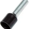 Weidmüller – Isoleret terminalrør, 6,0 mm² / 12,0 mm, sort (farvekode Weidmüller) - 100 stk