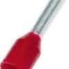 Weidmüller – Isoleret terminalrør, 1,5 mm² / 8,0 mm, rød (farvekode Weidmüller) - 100 stk