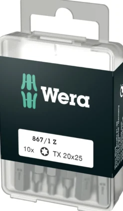 Wera bits TX 20, 25 mm, 867/1 Z DIY, 10 stk.