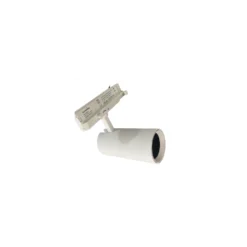 30W 3-faset dæmpbar RA90 skinnespot, 3000K, 38° spredning, hvid (mat) - Justerbar lysstyrke, inkl. bikubegitter