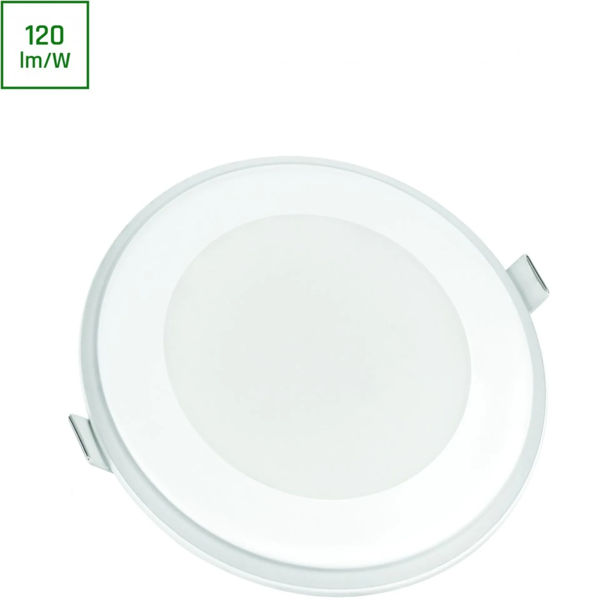 12,5W fiale, rund, hvid kant, ikke dæmpbar, 3000K