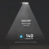 120W Gadelampe - LED, Inventronics-dæmpbar, Samsung chip, 5700K, 140 lm/W