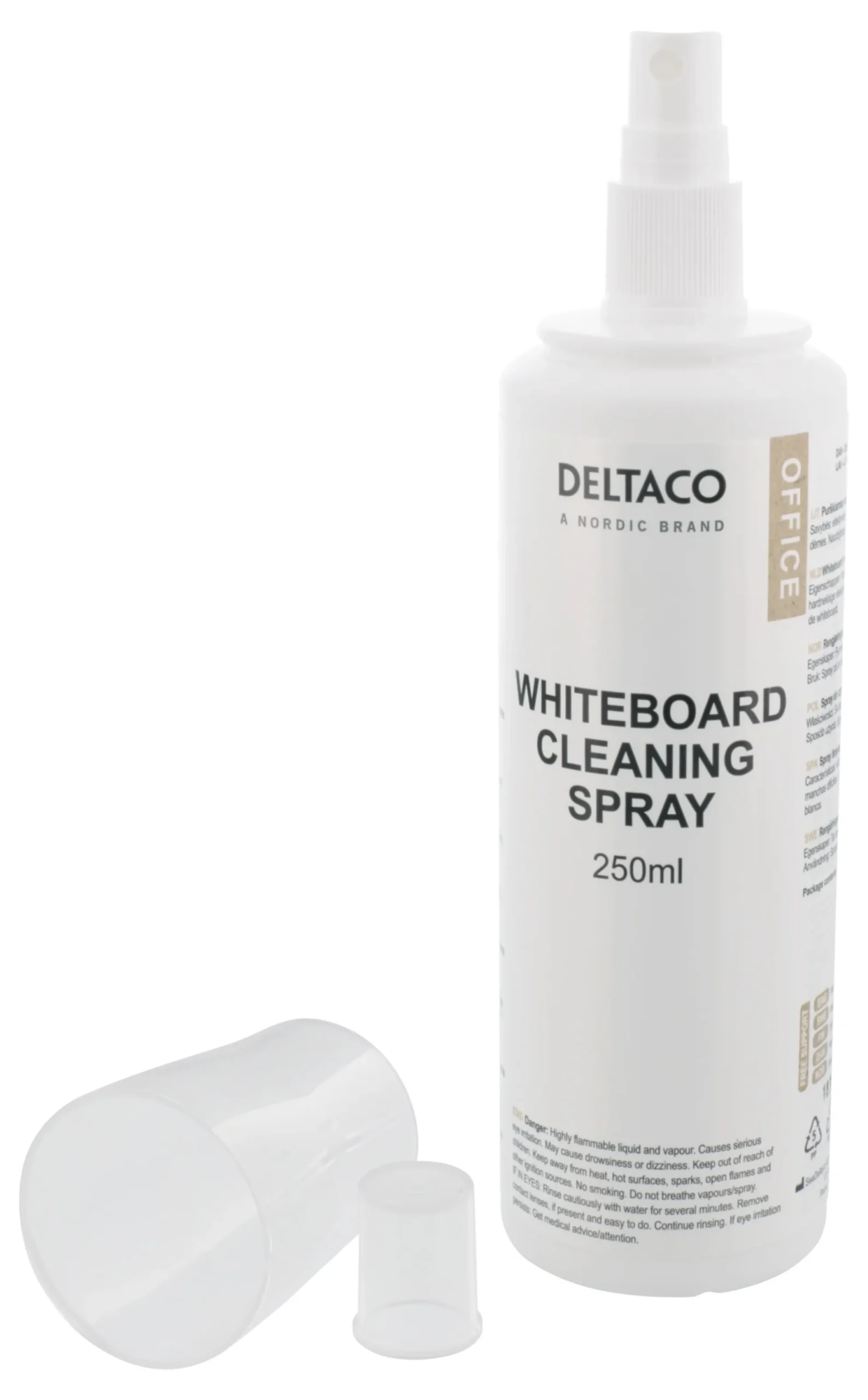 whiteboard rengøringsspray, 250 ml, hvid