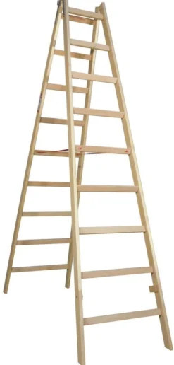 Wienerstige Proff, 2,4m, 2x9tr, lamineret træ - Jumbo Stillads