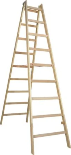 Wienerstige Proff, 2,4m, 2x9tr, lamineret træ - Jumbo Stillads