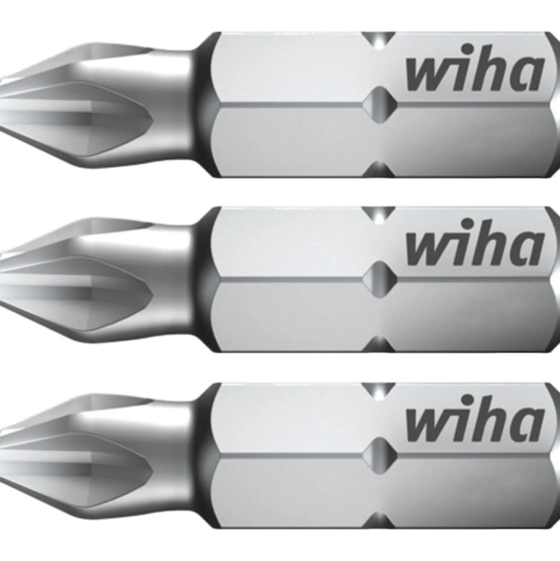 Wiha Bits, 25 mm, 1/4", Phillips PH2, 3 stk