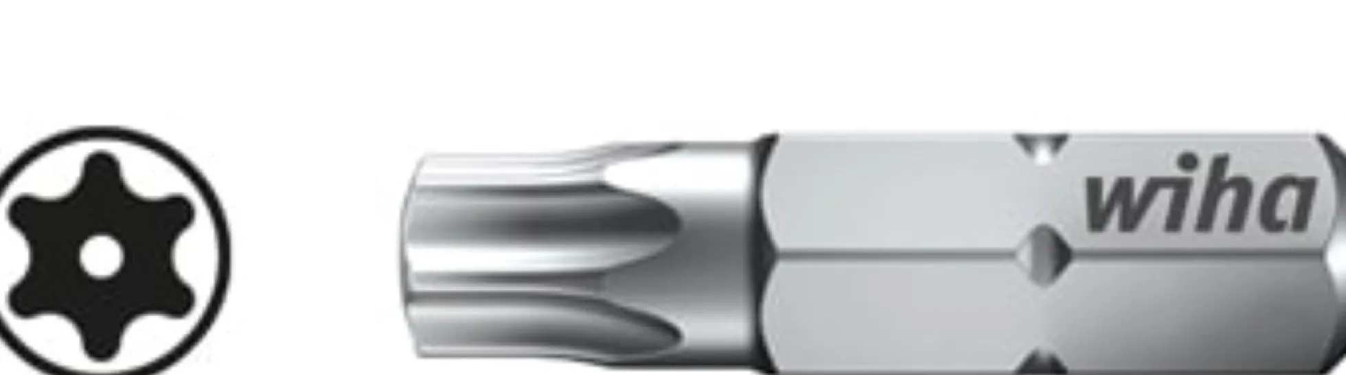 Wiha Bits, 25 mm, TORX® T20H Tamper (med boring), 2 stk