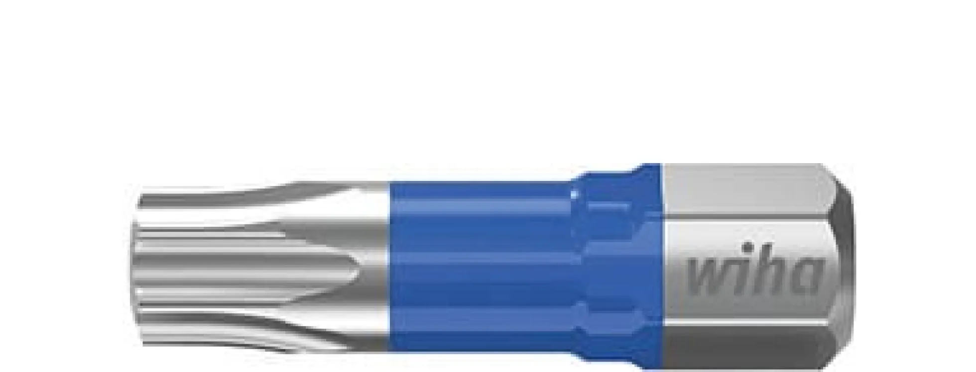 Wiha T-Slagbits, 25 mm, Blå, 1/4", TORX® T20 - 5 stk
