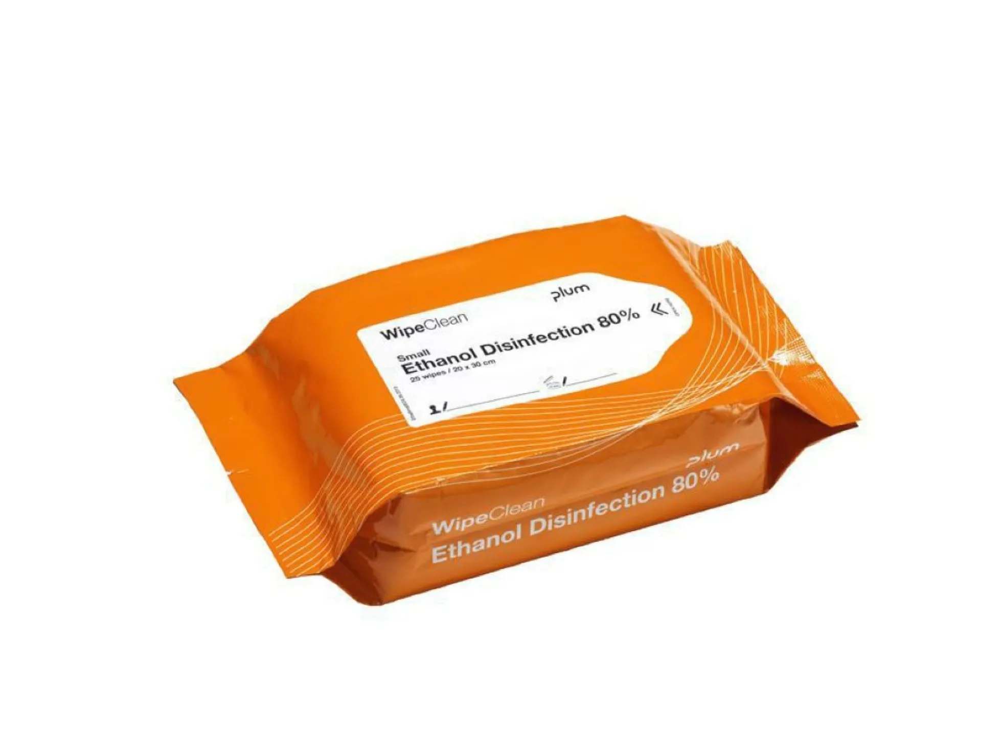 WipeClean Ethanol Disinfection, 80%, 25 wipes