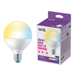 WiZ E27 LED-pære, Globe, 1055lm, Tunable White, 11W, WiFi/Matter
