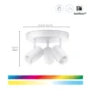 WiZ Imageo spotlampe med 3 spots, 345lm, Color, hvid (restsalg)