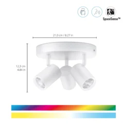 WiZ Imageo spotlampe med 3 spots, 345lm, Color, hvid (restsalg)