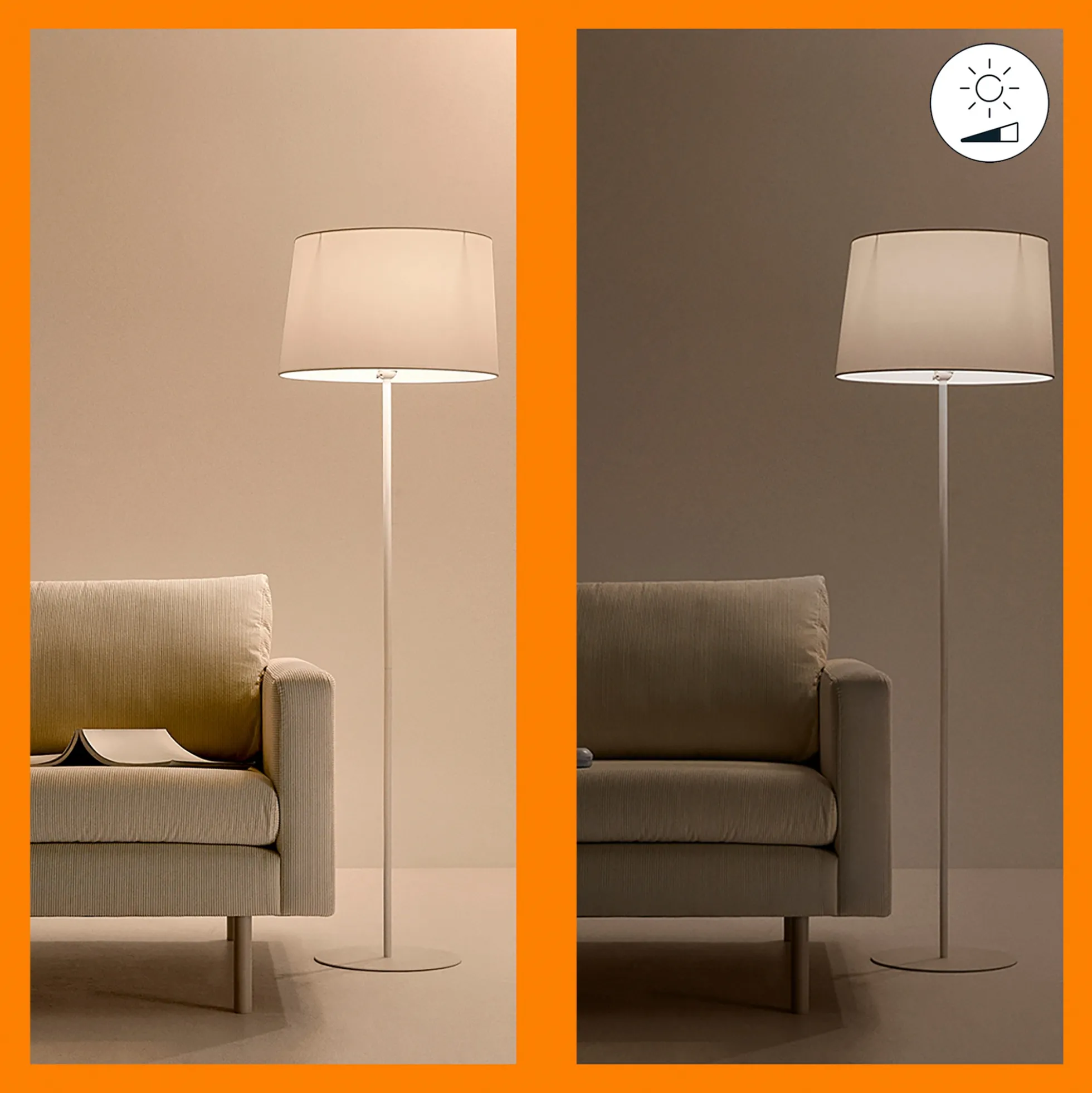 WiZ LED-panel 120x30 cm, 3400lm, Tunable White, hvid