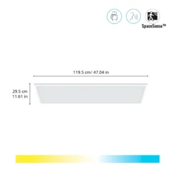 WiZ LED-panel 120x30 cm, 3400lm, Tunable White, hvid