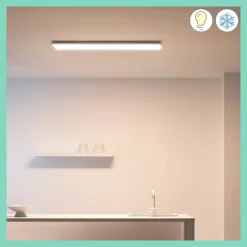 WiZ LED-panel 120x30 cm, 3400lm, Tunable White, hvid