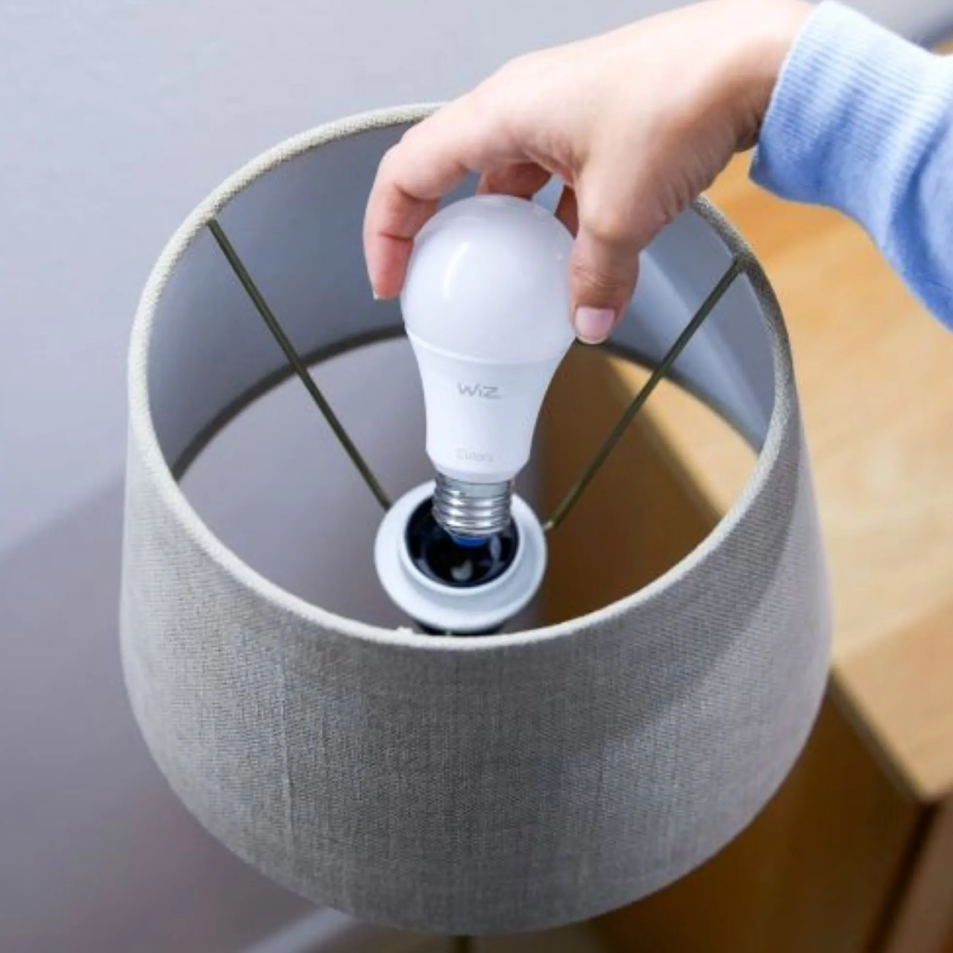 WiZ Smart E27 LED-pære, A60, 2700K, 810lm, 9W, WiFi (restsalg)