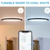 WiZ SuperSlim plafond, Ø24 cm, 1300lm, Tunable White, 14W, WiFi/Matter, Sort
