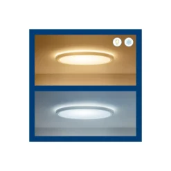 WiZ SuperSlim plafond, Color, Ø43, 118lm, 22W, WiFi/Matter, hvid