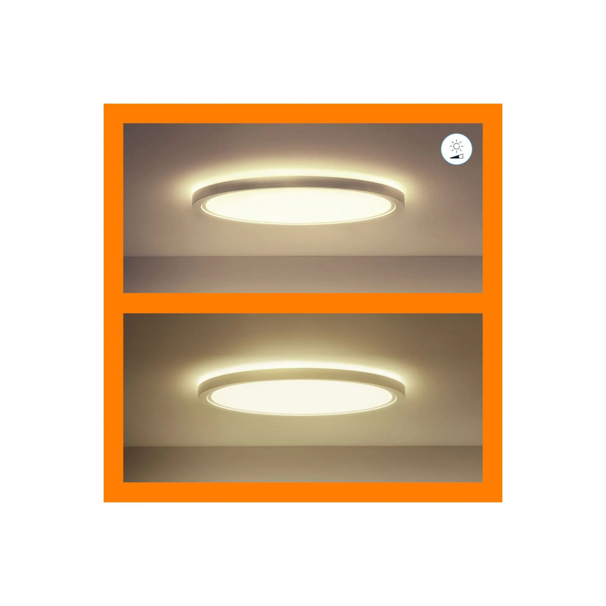 WiZ SuperSlim plafond, Color, Ø43, 118lm, 22W, WiFi/Matter, hvid