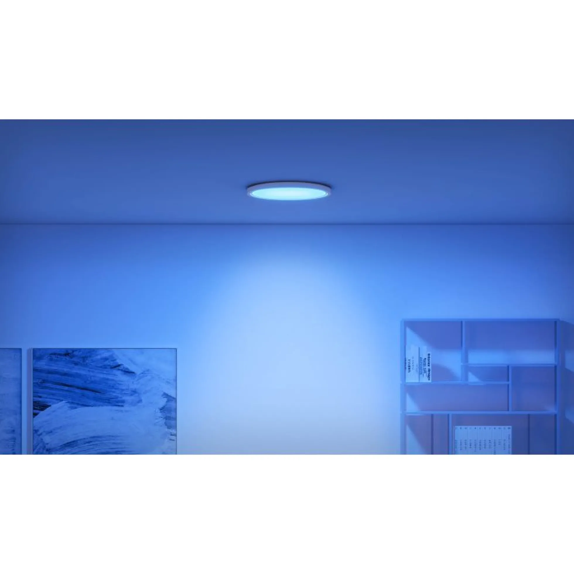 WiZ SuperSlim plafond, Color, Ø43, 118lm, 22W, WiFi/Matter, hvid