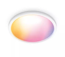 WiZ SuperSlim plafond, Color, Ø43, 118lm, 22W, WiFi/Matter, hvid