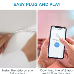 WiZ WiFi LED strip, Color, startkit, 2 meter (udgået)