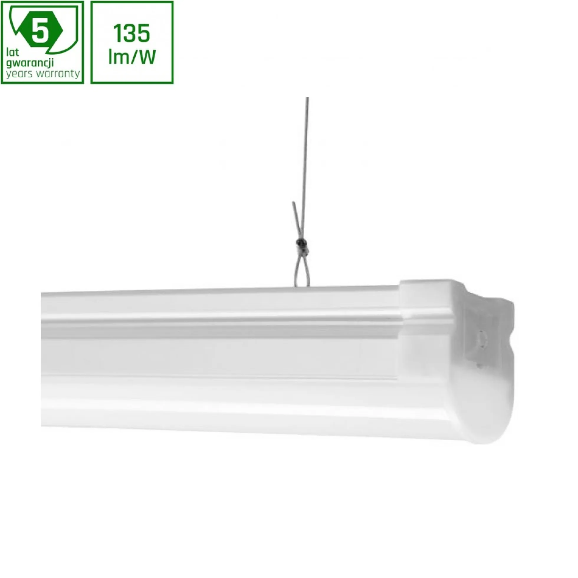 60W LED armatur, 8100 lumen, 130° spredning, IP20, 230V, Limea Slim, 3000K