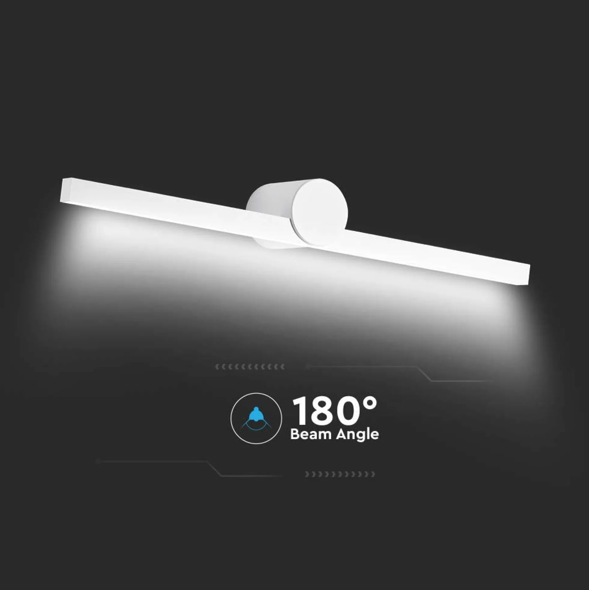 10W LED bad / spejllampe, IP65, 61 cm, hvid - 3000K