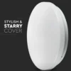 18W LED Dome Lys, 300mm stjerneoverflade, CCT 3i1, rundt