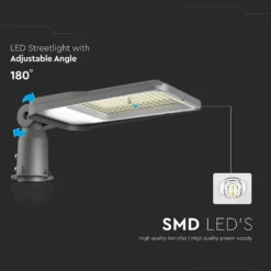 100W LED gadebelysning med Samsung chip, 4000K, 9400lm, RA80, IP65