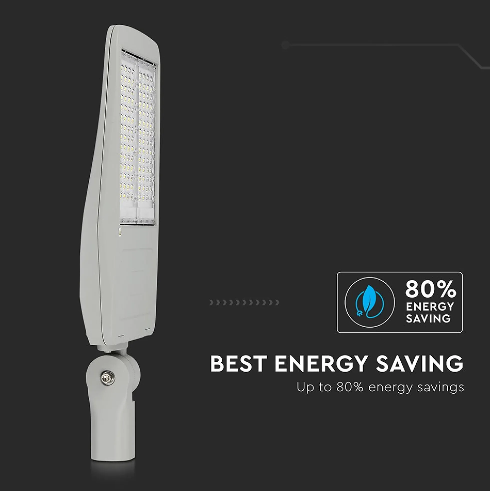 100W LED gadelampe, 140lm/W, 5700K, IP65, IK08, aluminium - Samsung LED chip, Inventronics driver