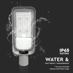 100W LED gadelygte - 4000K, 8700lm, RA70, IP65
