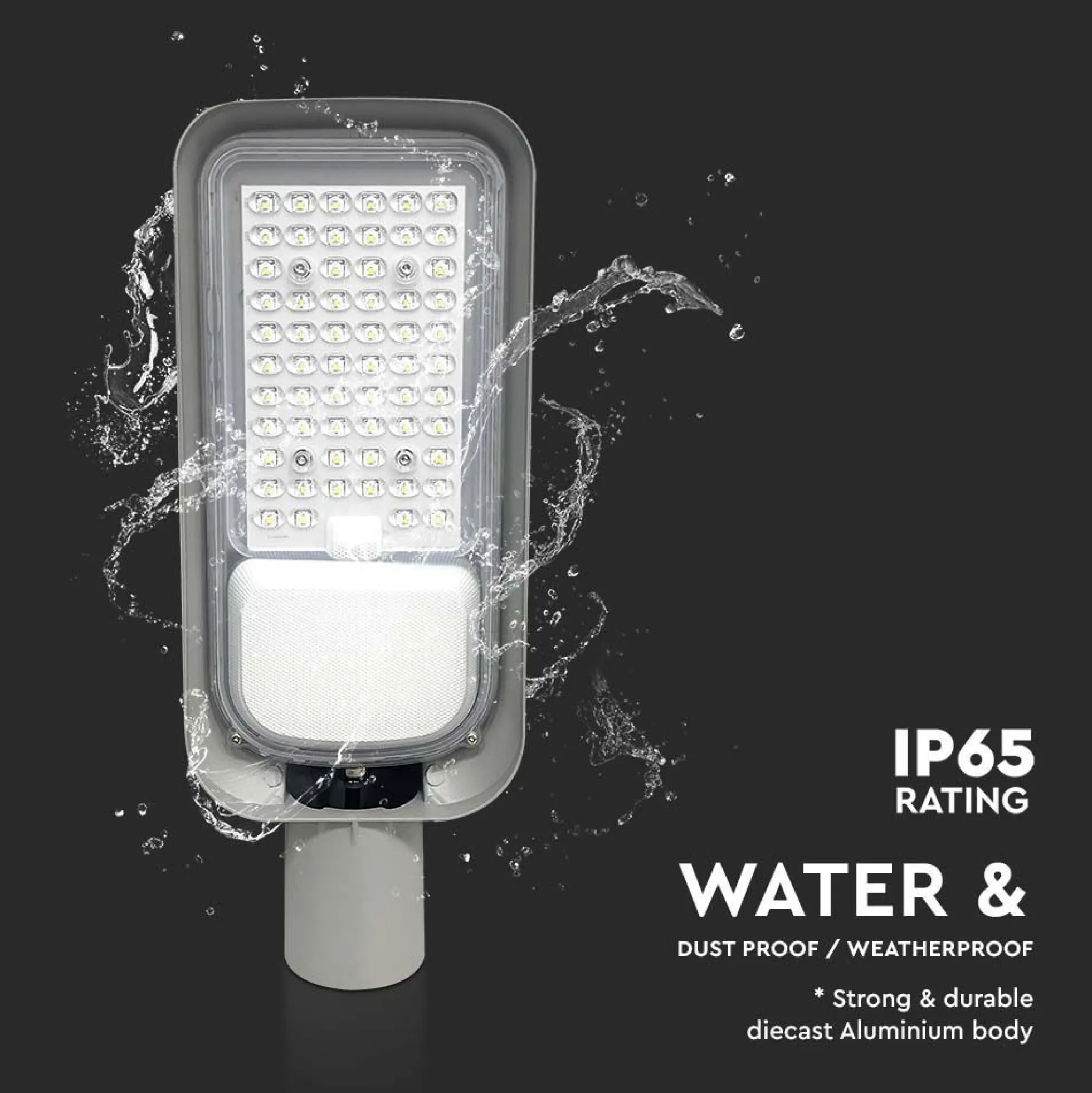 100W LED gadelygte - 4000K, 8700lm, RA70, IP65