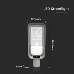 50W LED gadelys med 4000K lysfarve, 4270lm, RA70, IP65