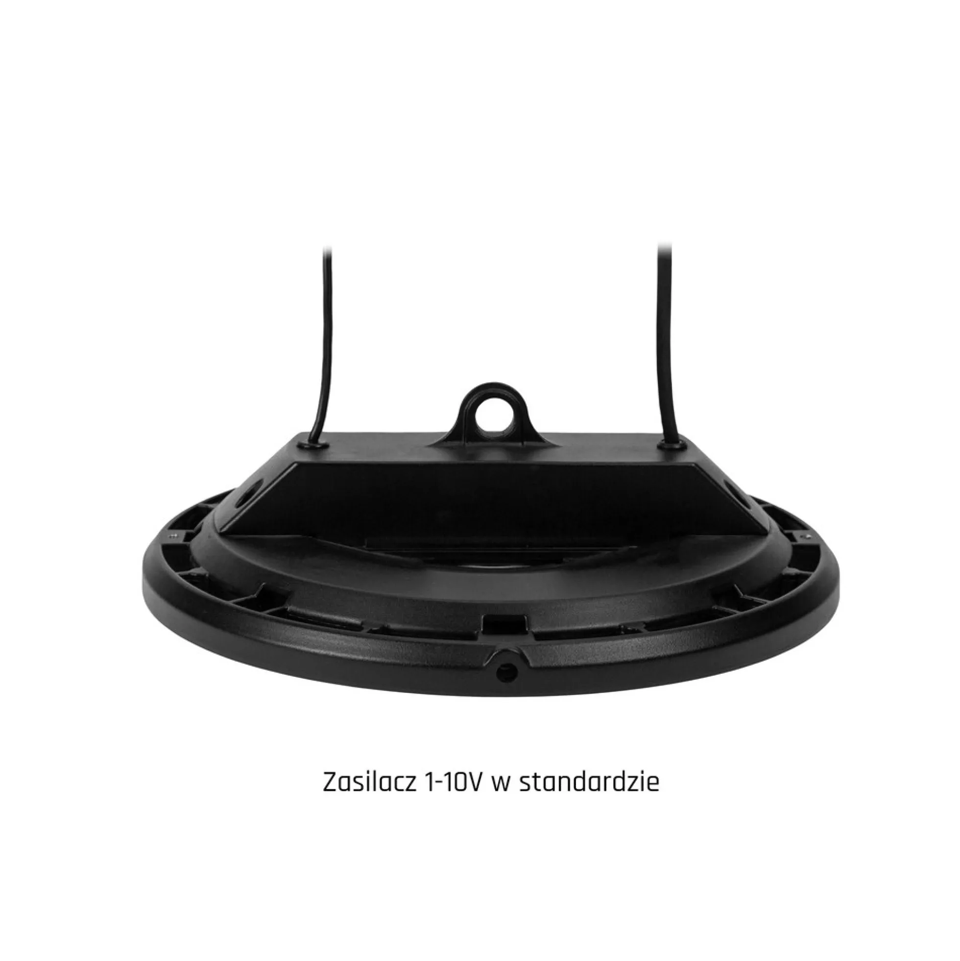 200W LED high bay, 180lm/W, DALI dæmpbar, 90 grader, IP65, IK08, sort kabinet, 4000K