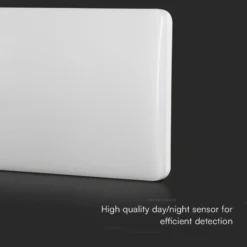 12W LED husnummerlampe med skumringssensor, Samsung LED chip, CCT 3-i-1, IP65, IK10, hvid krop, 4000K
