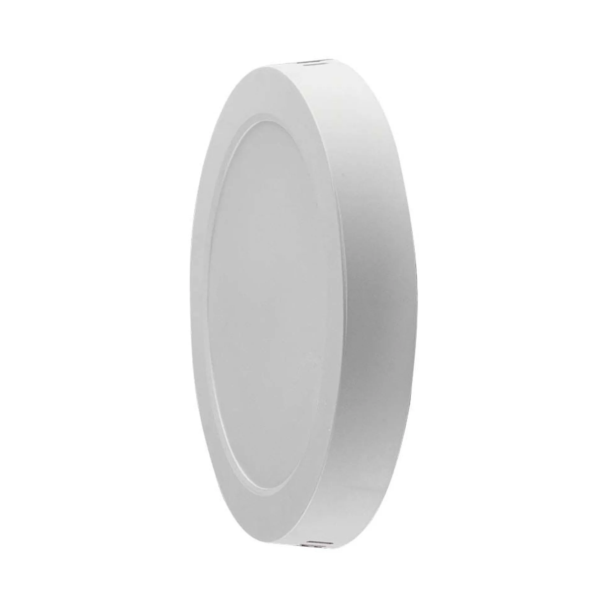 24W LED loftslampe, Ø28,9cm, højde: 3,12cm, hvid kant, varm kulør