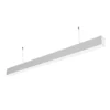 40W LED lysskinne, 120cm, 100lm/W, hvid, inkl. wireophæng - Hvid, varm hvid