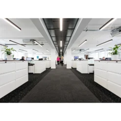 40W LED lysskinne, 120cm, 100lm/W, hvid, inkl. wireophæng - Hvid, varm hvid
