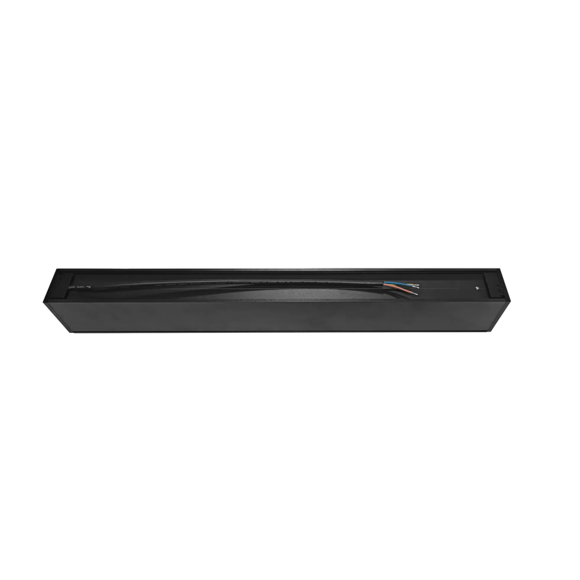 36W LED lysskinne, 120cm, 4320 lumen, Sort, loftlampe til kontor, inkl. wireophæng