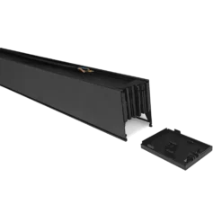 36W LED lysskinne, 120cm, 4320 lumen, Sort, loftlampe til kontor, inkl. wireophæng