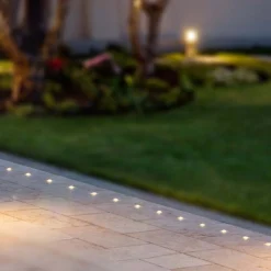 1W LED nedgravningsspot, 12V, IP67, 3000K, varm hvid, Ø6cm, Hul: Ø4,3 cm